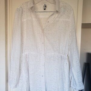 White Lace Jacket Magellan's Size M